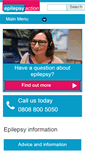 Mobile Screenshot of epilepsy.org.uk