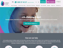 Tablet Screenshot of epilepsy.org.au
